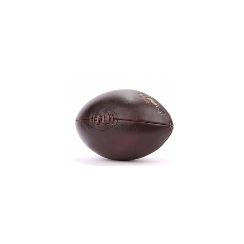 BALLON DE RUGBY EN CUIR VINTAGE