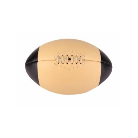 BALLON DE RUGBY EN CUIR VINTAGE ANNÉES 80