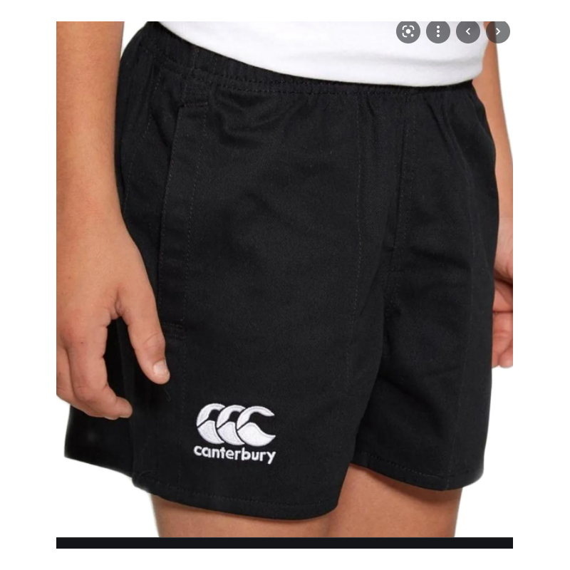 SHORT CANTERBURY NOIR ENFANT