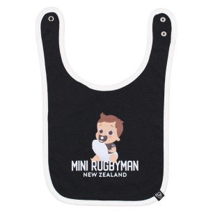 Bavoir Mini Rugbyman "Nouvelle Zélande" Noir