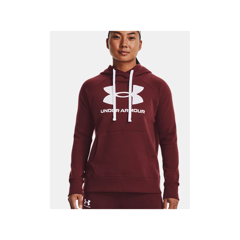 SWEAT FEMME UNDER ARMOUR ROUGE