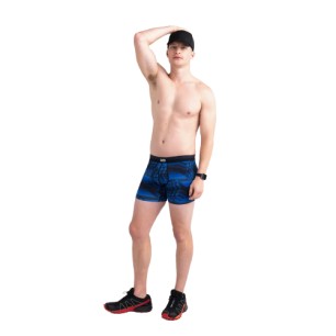 BOXER SPORT MESH SAXX UNDERWEAR NOIR ET BLEU