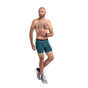 BOXER KINETIC SAXX UNDERWEAR RAYE BLEU NOIR