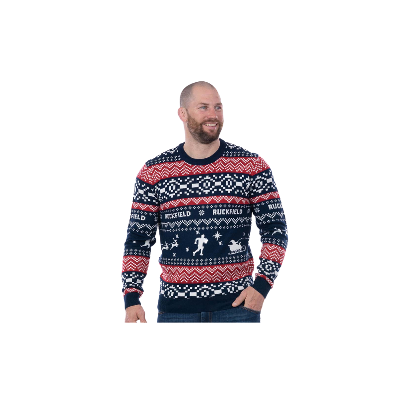 PULL DE NOËL RUCKFIELD BLEU MARINE
