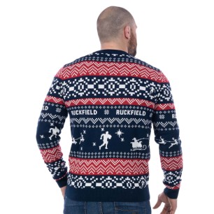 PULL DE NOËL RUCKFIELD BLEU MARINE