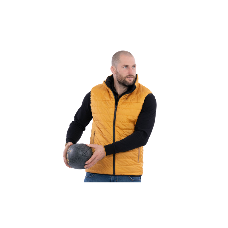 Doudoune reversible jaune et noire RUCKFIELD Doudoune reversible jaune et noire RUCKFIELD