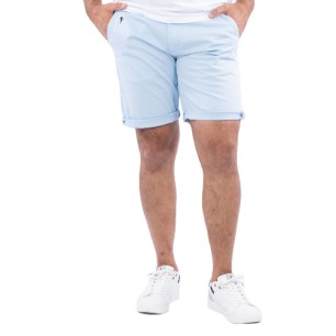 BERMUDA CHINO RUCKFIELD BLEU CLAIR