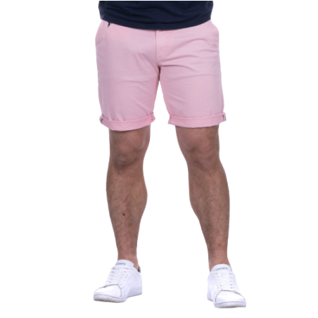 BERMUDA CHINO RUCKFIELD ROSE CLAIR