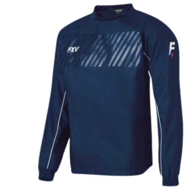 Sweat de Pluie Force XV Bleu Marine Enfant | Rugby Approved Perpignan