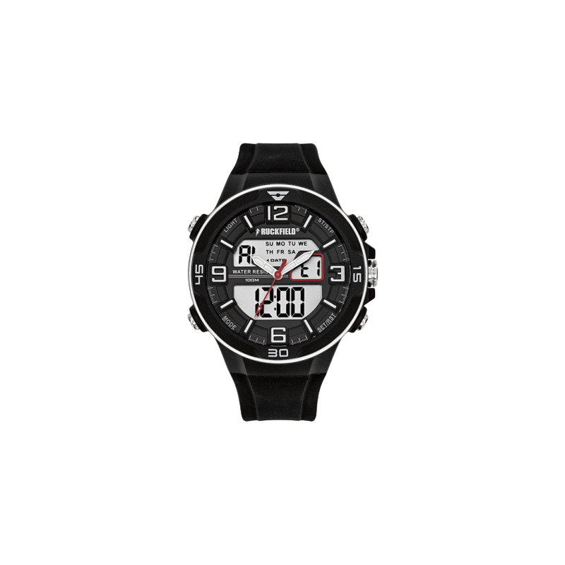 MONTRE SILICONE NOIR