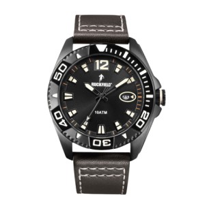 MONTRE RUCKFIELD CUIR MARRON