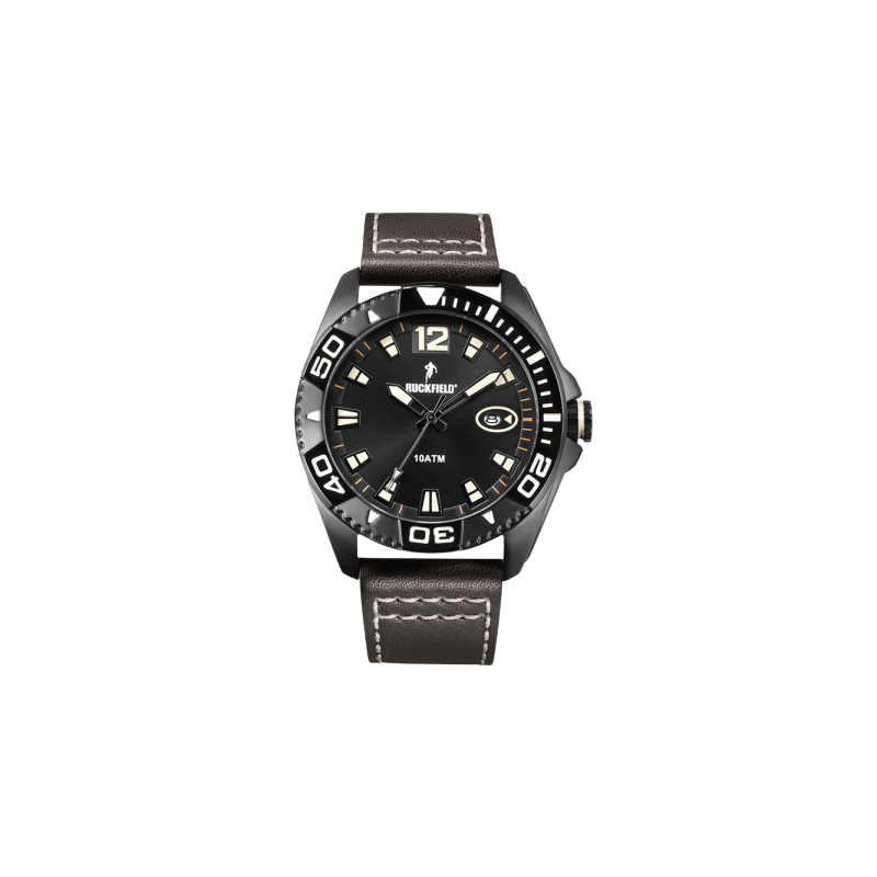 MONTRE RUCKFIELD CUIR MARRON MONTRE RUCKFIELD CUIR MARRON