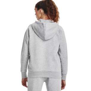 Sweat zippé à capuche Under Armour Femme Gris