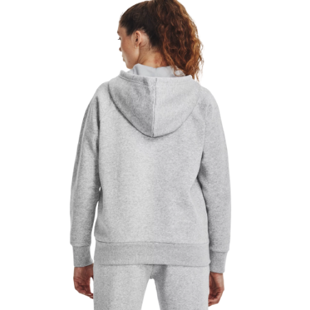 Sweat zippé à capuche Under Armour Femme Gris