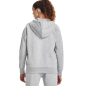 Sweat zippé à capuche Under Armour Femme Gris