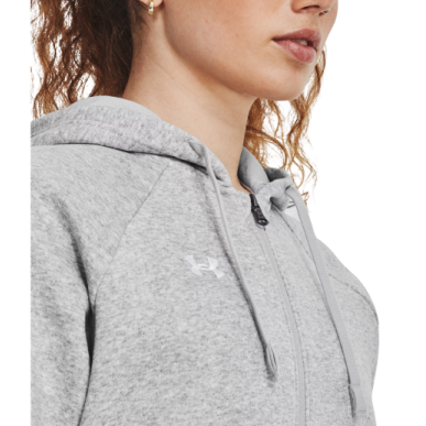 Sweat zippé à capuche Under Armour femme gris | Rugby Approved Perpignan