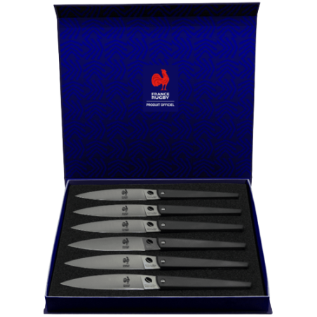 Coffret de 6 Couteaux de table France Rugby x Ovalie
