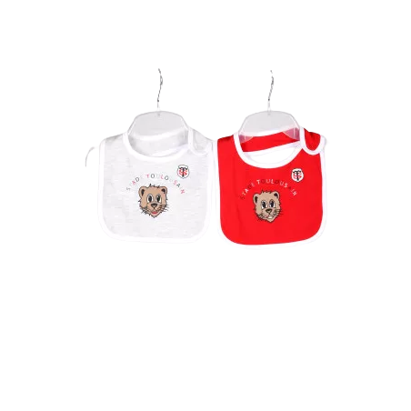 Set 2 Bavoirs Bébé Stade Toulousain | Rugby Approved Perpignan