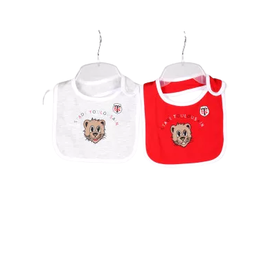 Set 2 Bavoirs Bébé Stade Toulousain | Rugby Approved Perpignan