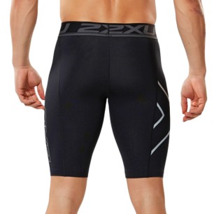 2XU Short de Compression Noir/Argent
