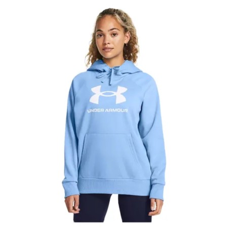 Sweat à capuche Under Armour femme bleu ciel | Rugby Approved Perpignan