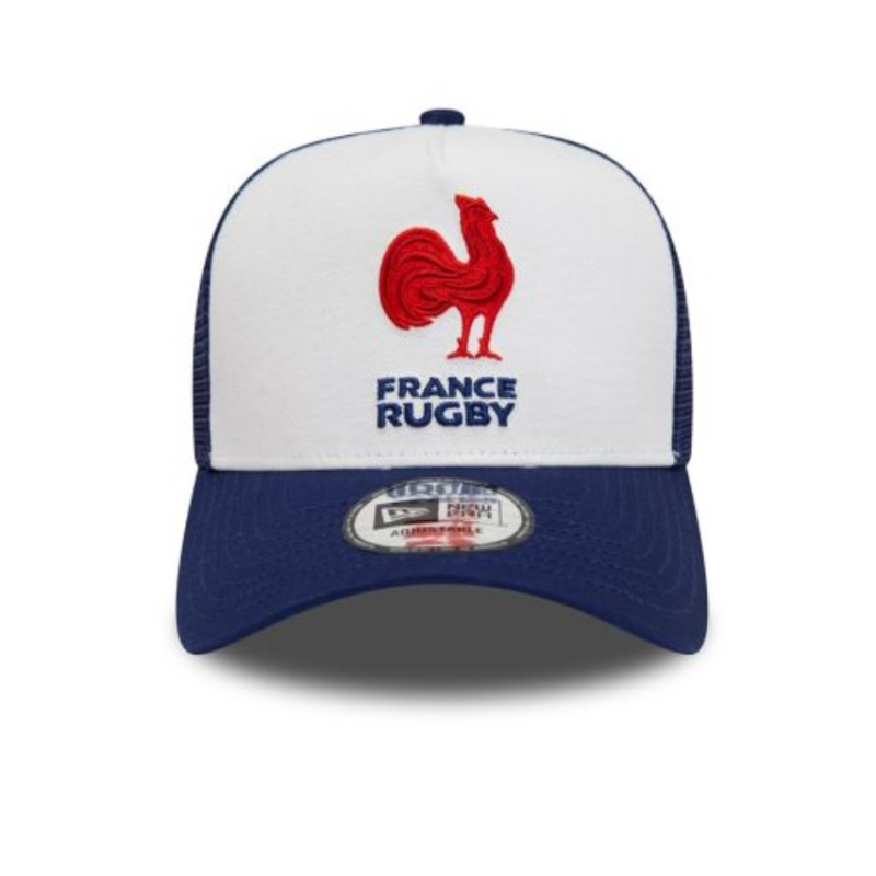 Casquette Trucker France Rugby New Era bleue et blanche Casquette Trucker France Rugby New Era bleue et blanche
