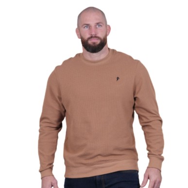 Pull Léger Ruckfield Beige Foncé | Rugby Approved Perpignan