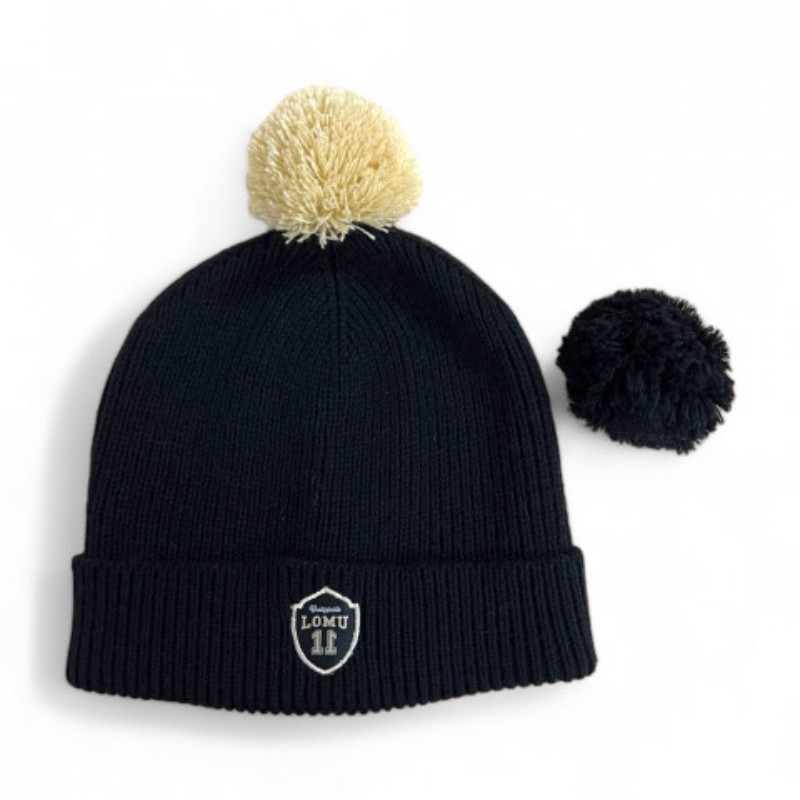 Bonnet Ruckfield Pompons interchangeables Noir Bonnet Ruckfield Pompons interchangeables Noir