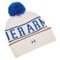 Bonnet Under Armour à Ponpon Blanc et Bleu Bonnet Under Armour à Ponpon Blanc et Bleu