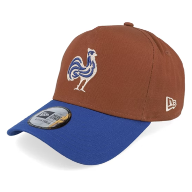 Casquette New Era "Grand Chelem" France Rugby Marron/Bleu | Rugby Approved Perpignan