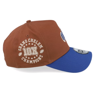 Casquette New Era "Grand Chelem" France Rugby Marron/Bleu | Rugby Approved Perpignan
