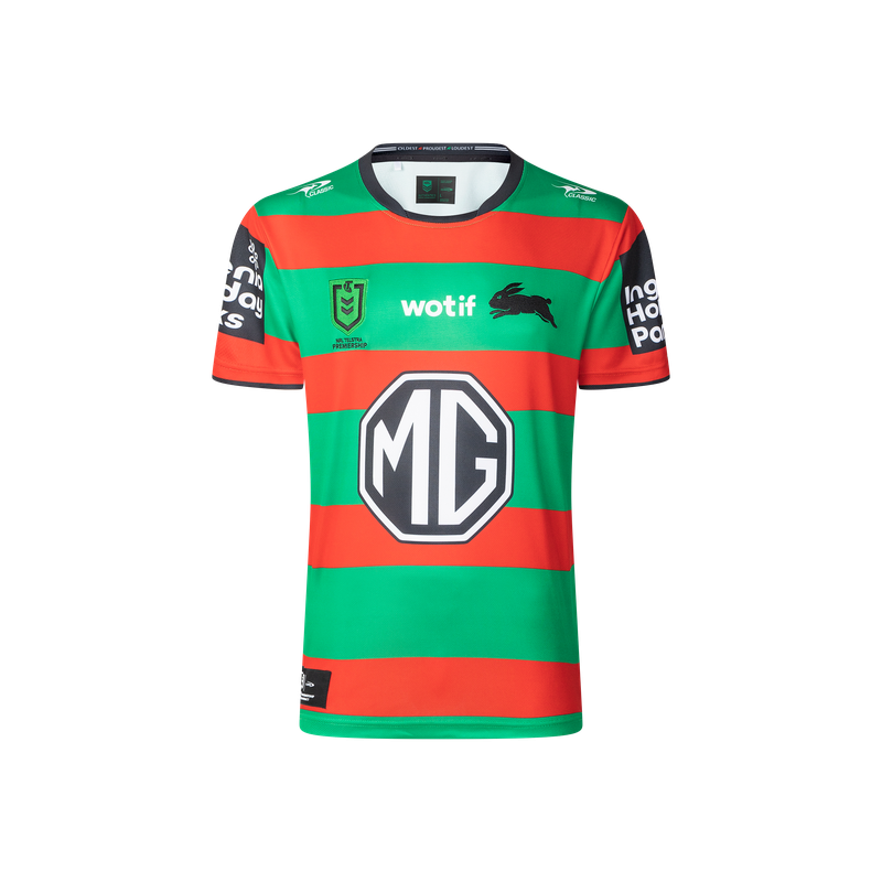 Maillot Rabbitohs 2025 rouge et vert Maillot Rabbitohs 2025 rouge et vert