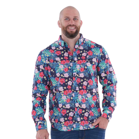 Chemise à manches longues à fleurs - Ruckfield