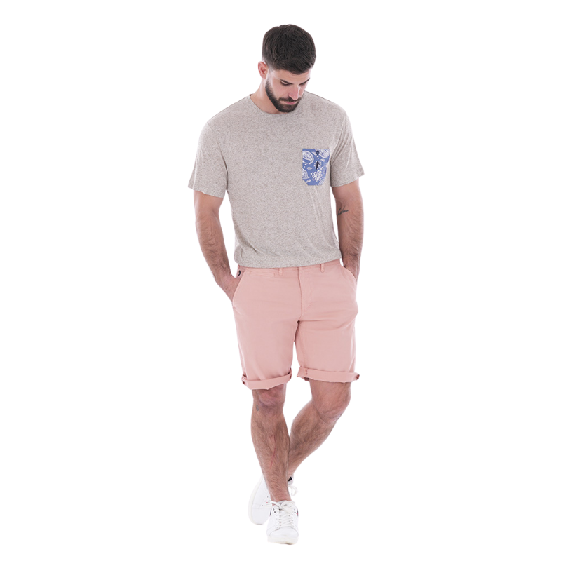 Bermuda chino abricot Ruckfield essentiel Bermuda chino abricot Ruckfield essentiel