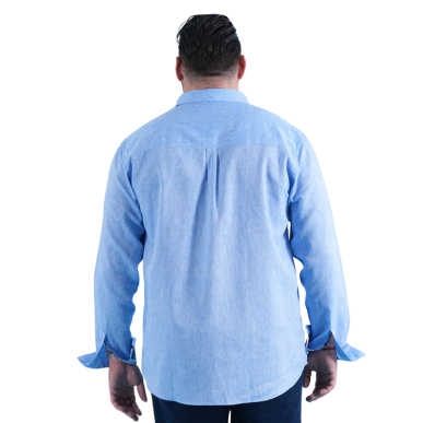 Chemise bleue à manches longues Ruckfield Rugby Club : élégance et esprit rugby