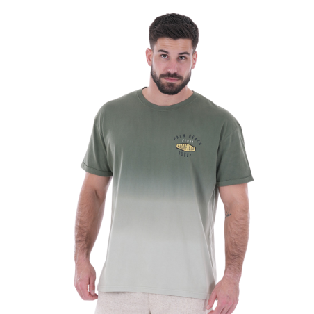T-shirt oversize kaki à manches courtes Palm Beach de Ruckfield