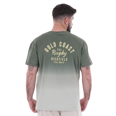 T-shirt oversize kaki à manches courtes Palm Beach de Ruckfield