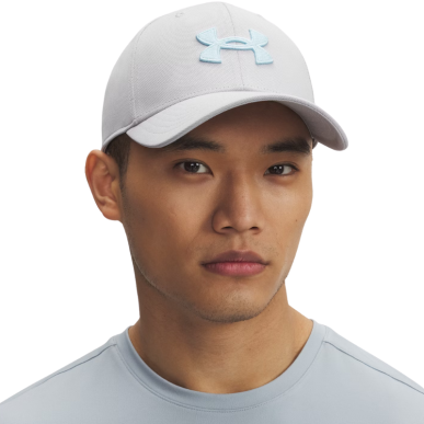 Casquette Under Armour Grise logo bleu ciel | Rugby Approved Perpignan