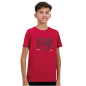 T-shirt à manches courtes stade toulousain rouge enfant