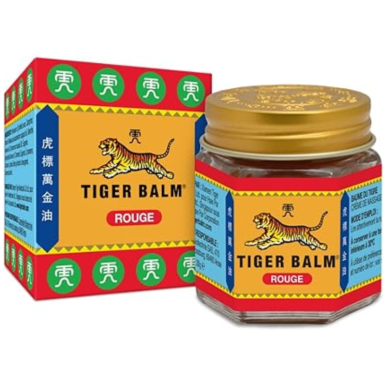Tiger Balm Baume Rouge – Chauffant pour rugby et entraînement