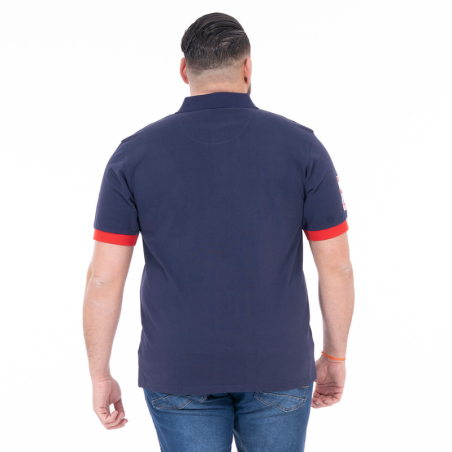 Polo Ruckfield x Cochonou bleu marine à manches courtes