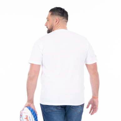 T-shirt Ruckfield x Vache qui Rit – Blanc Rugby