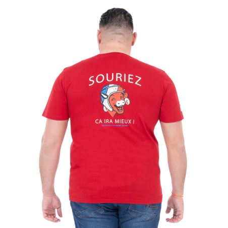 T-shirt à manches courtes Ruckfield x Vache qui Rit rouge moyen