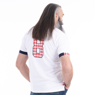 Polo Homme Ruckfield x Cochonou – Blanc Manches Courtes