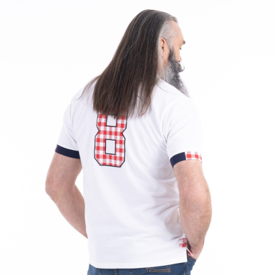 Polo Homme Ruckfield x Cochonou – Blanc Manches Courtes