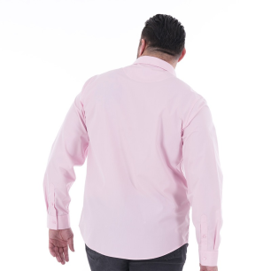 Chemise no-iron à Manches Longues Ruckfield Essentiel Rose