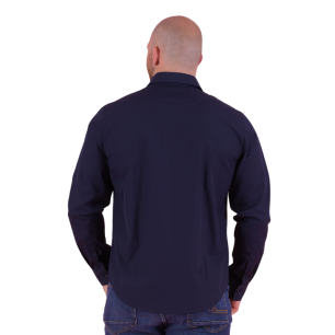 Chemise no-iron à Manches Longues Ruckfield Essentiel Bleu marine