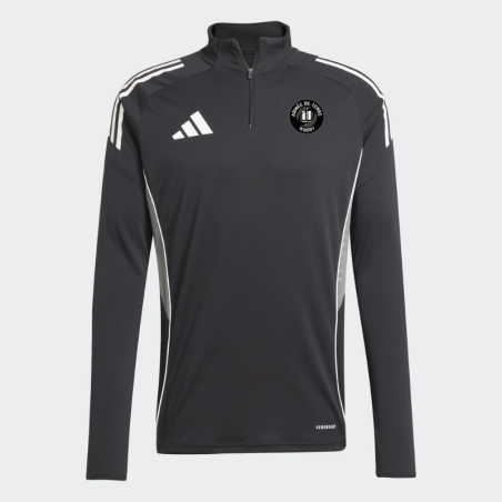 1/4 Zip Molletonne Noir
