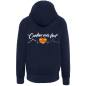 Sweat-shirt vintage zippé à capuche homme cantem mes fort Bleu Nuit