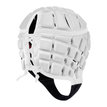 Casque canterbury blanc logo vert enfant